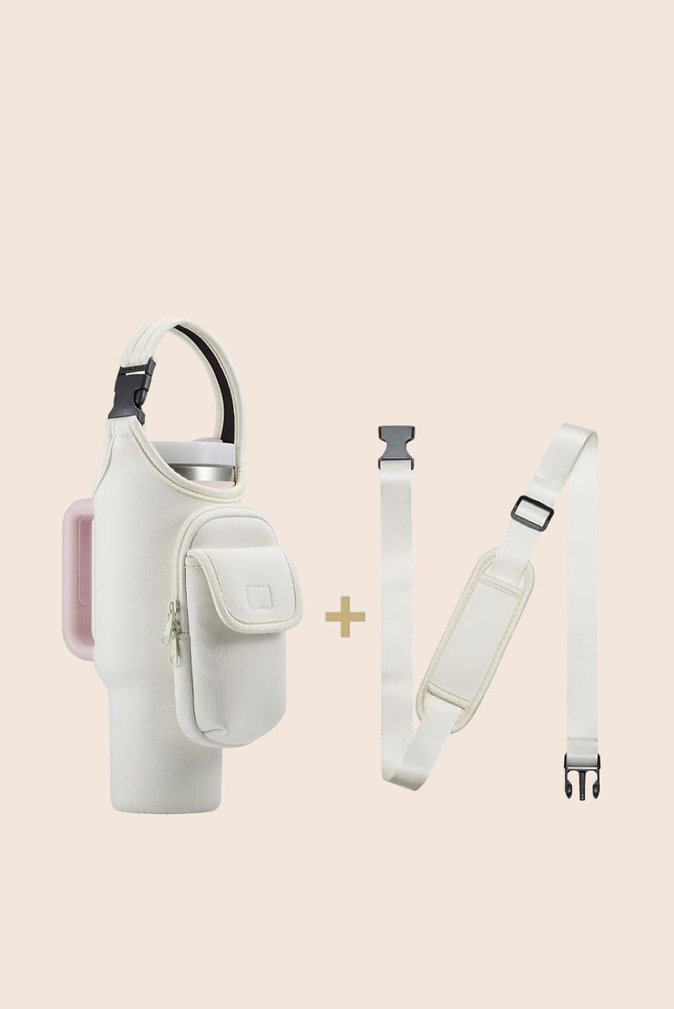 Bottle Carrier Bag 30 OZ Cream