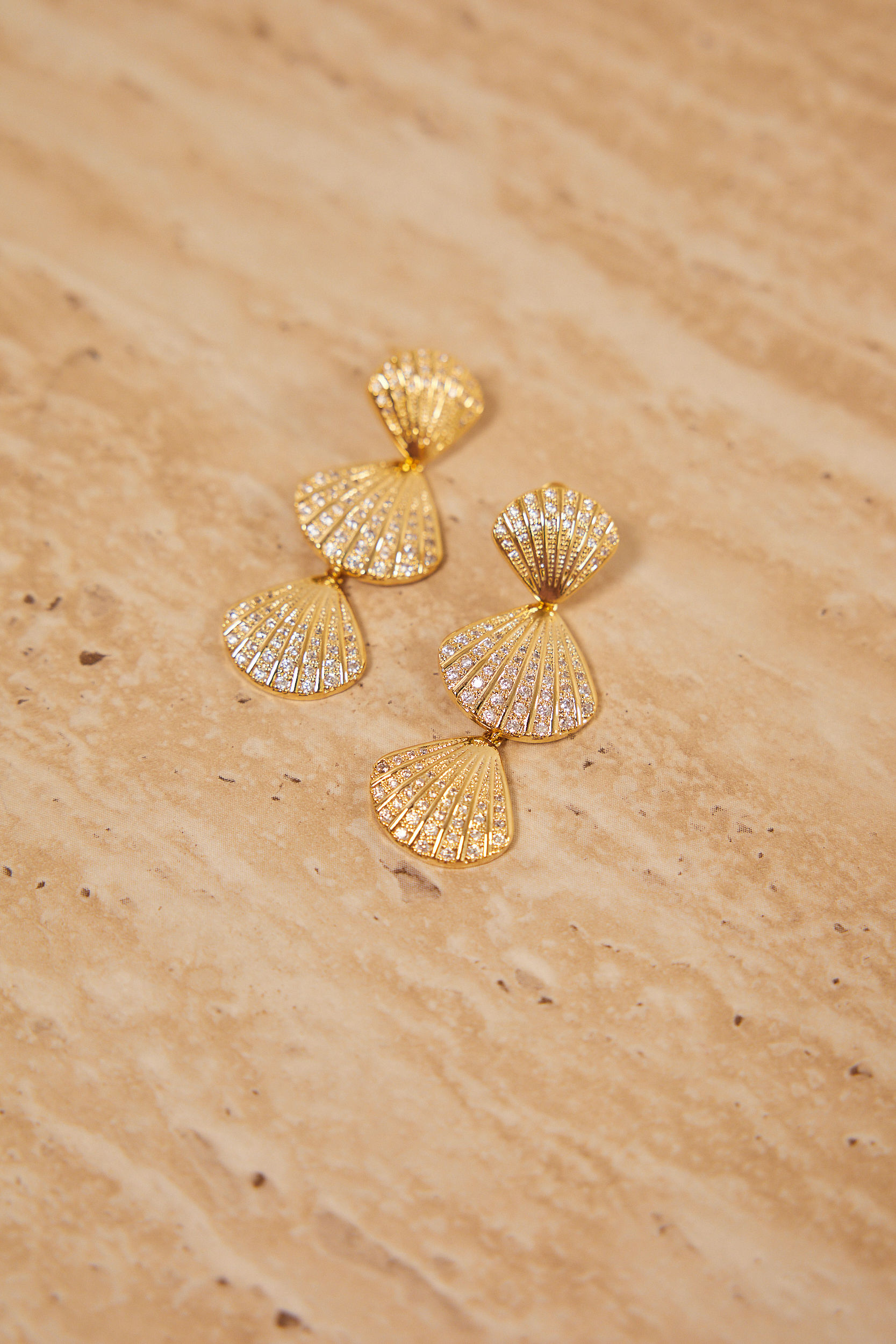 Aretes Golden Fan