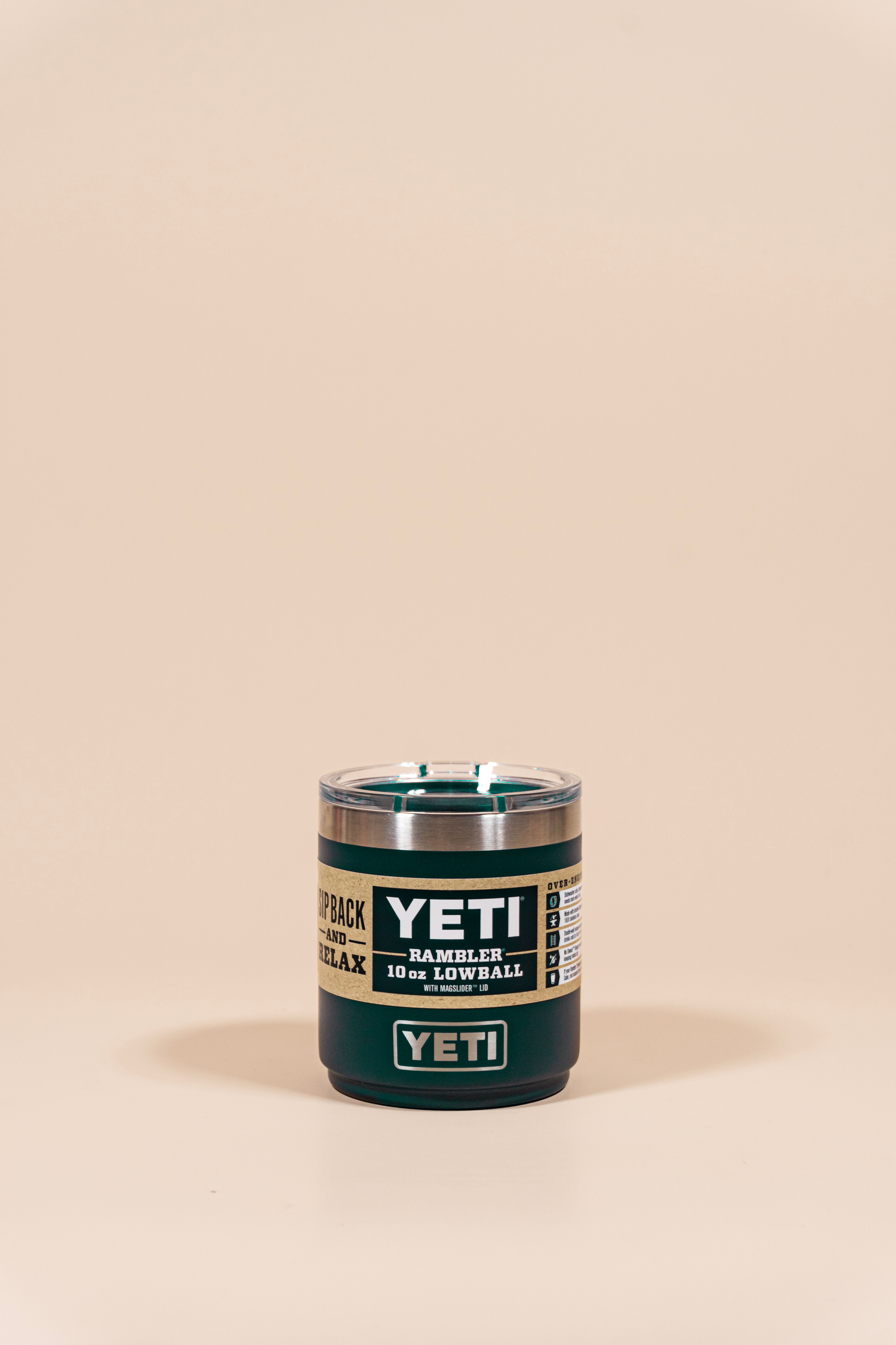 10 OZ Lowball Black Forest Green