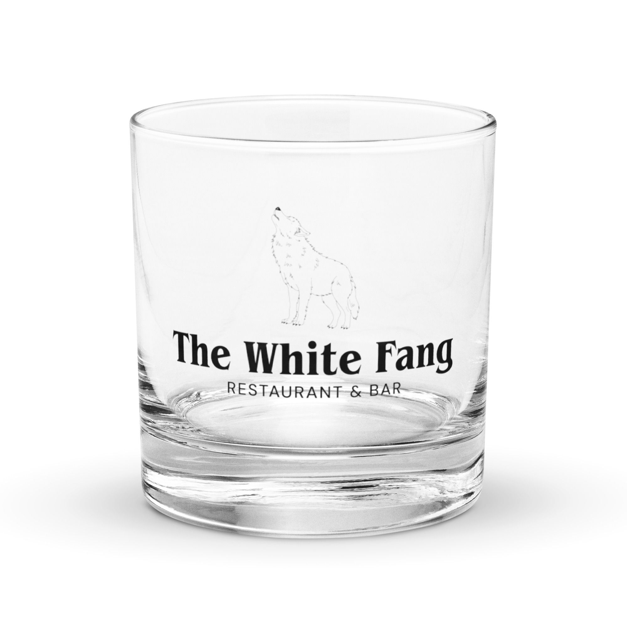 The White Fang Rocks Glass