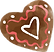 Chocolate Heart cookie fo Valentines day in Banchory