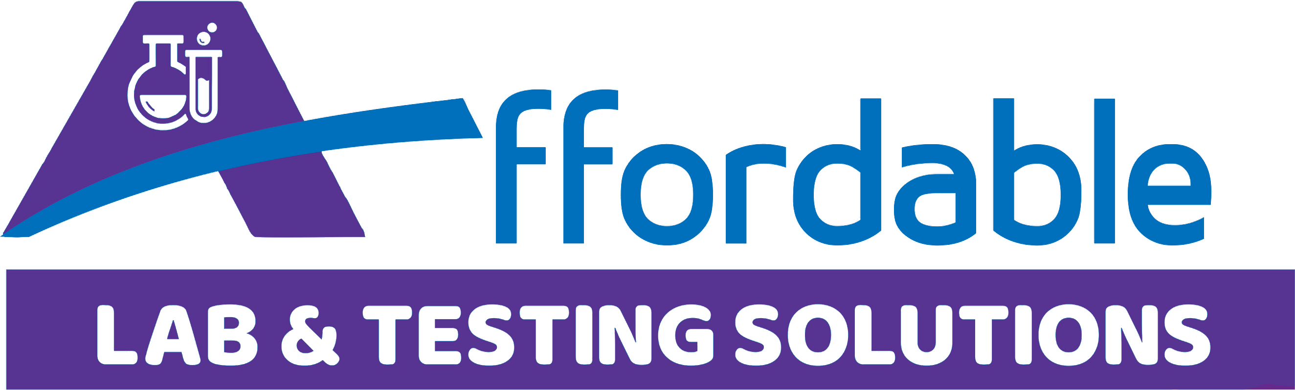 Affordable Lab logo with testing solutions and text, Affordable Lab solutions.