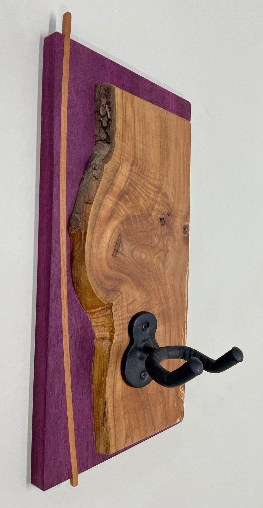 Contemporary Guitar Hanger with Inlay
