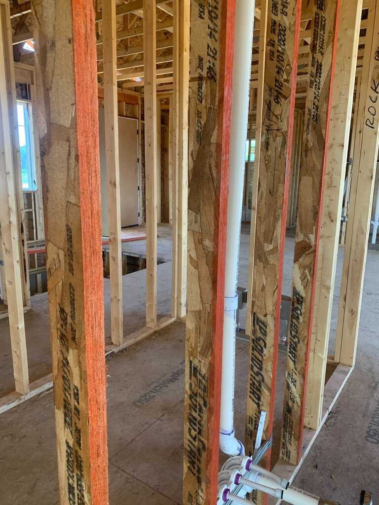 LSL lumber framing home