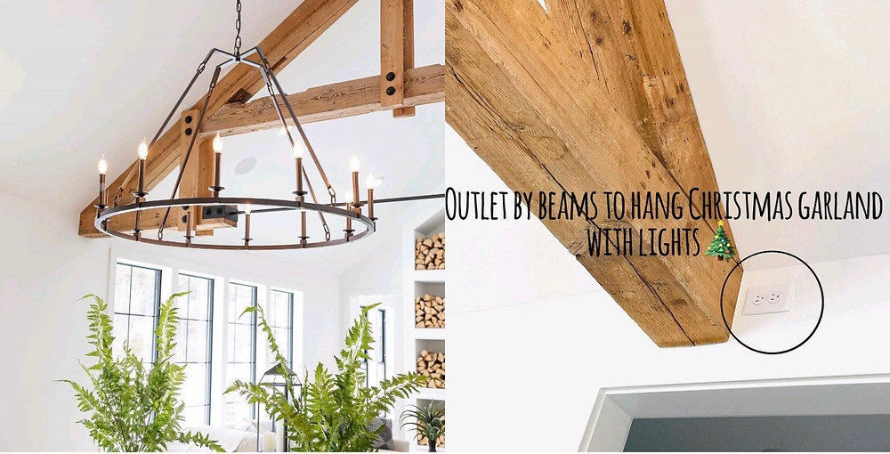 Beams and wall outlets