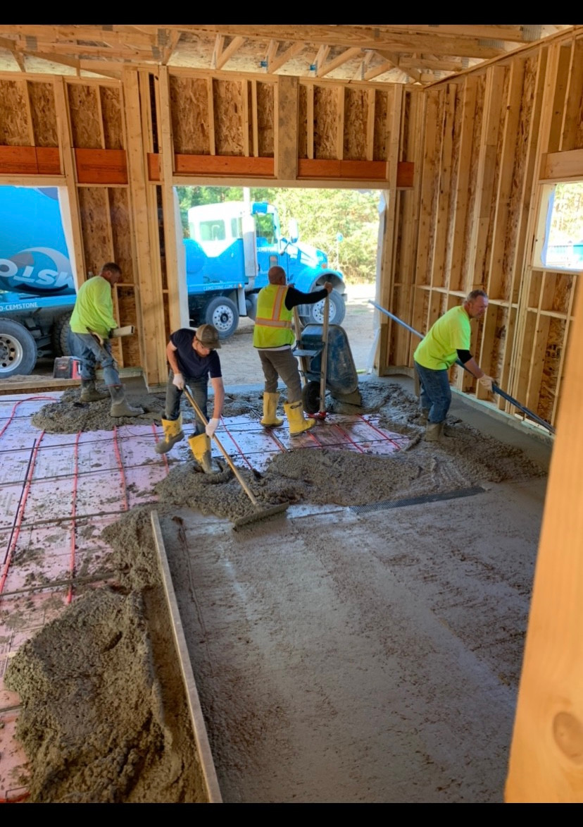 Rebar grid concrete