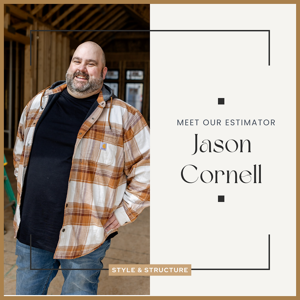 Meet our estimator a job site picture