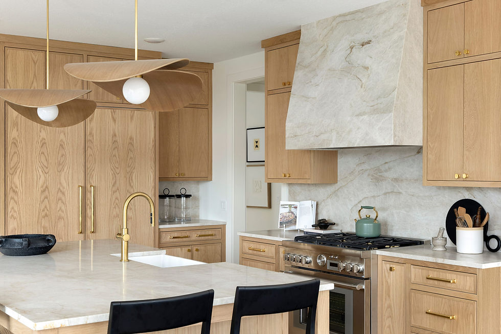 Beautiful natural wood kitchen