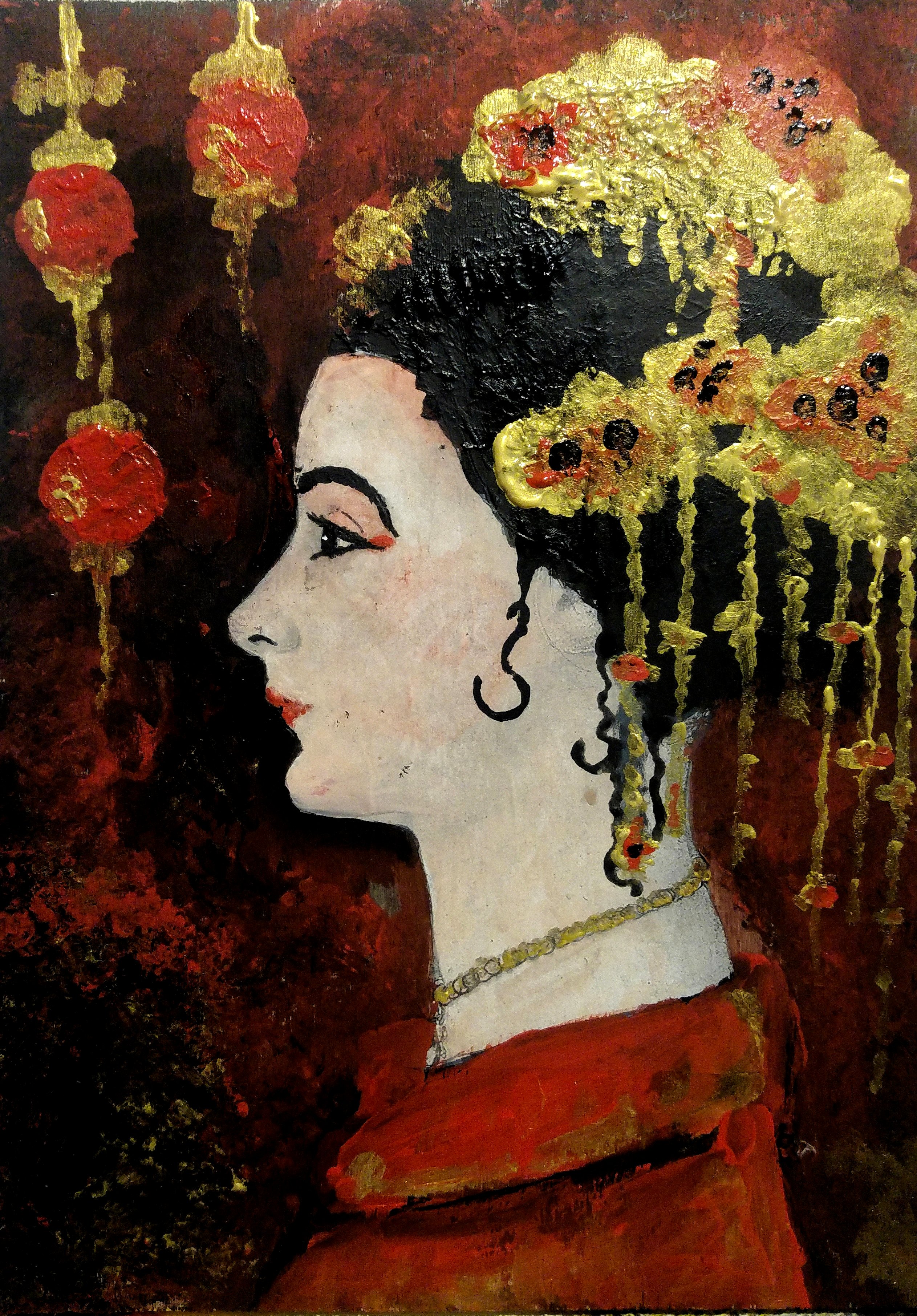 DAMA CON KIMONO