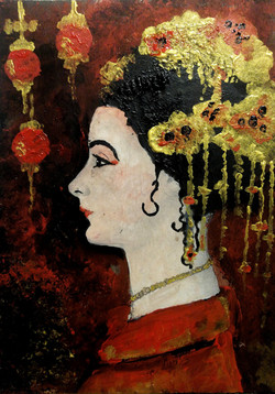 DAMA CON KIMONO