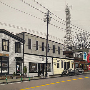 Lines Through Time: Agricola Street 2025 paper collage