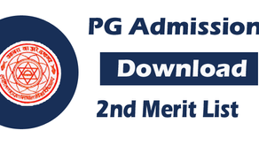 Download 2st Selection letter for admission in PG Session (2022-24)