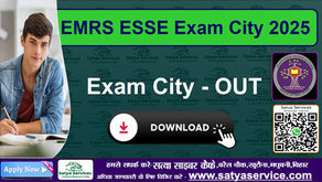 EMRS ESSE Exam City 2025 