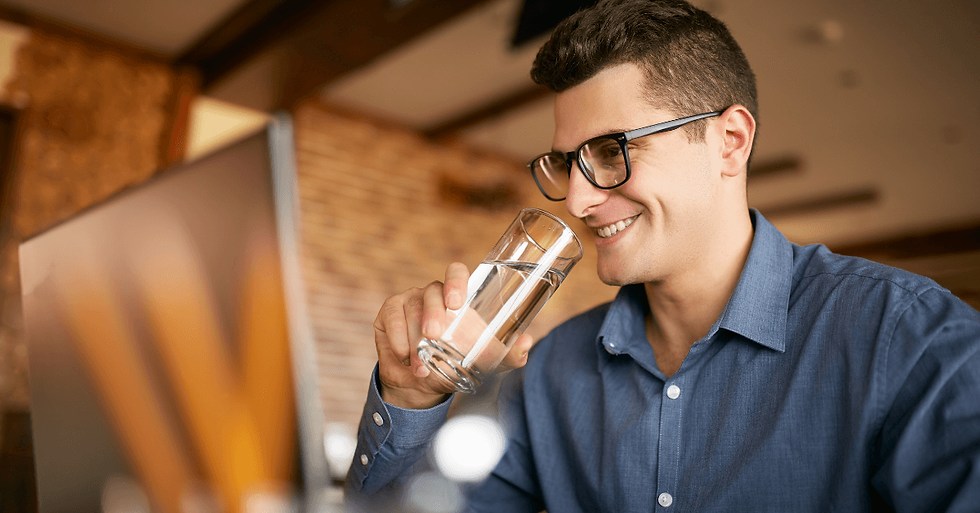 Stay hydrated while working from home