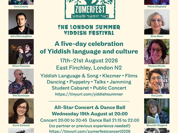 Yiddish Summer School 2026