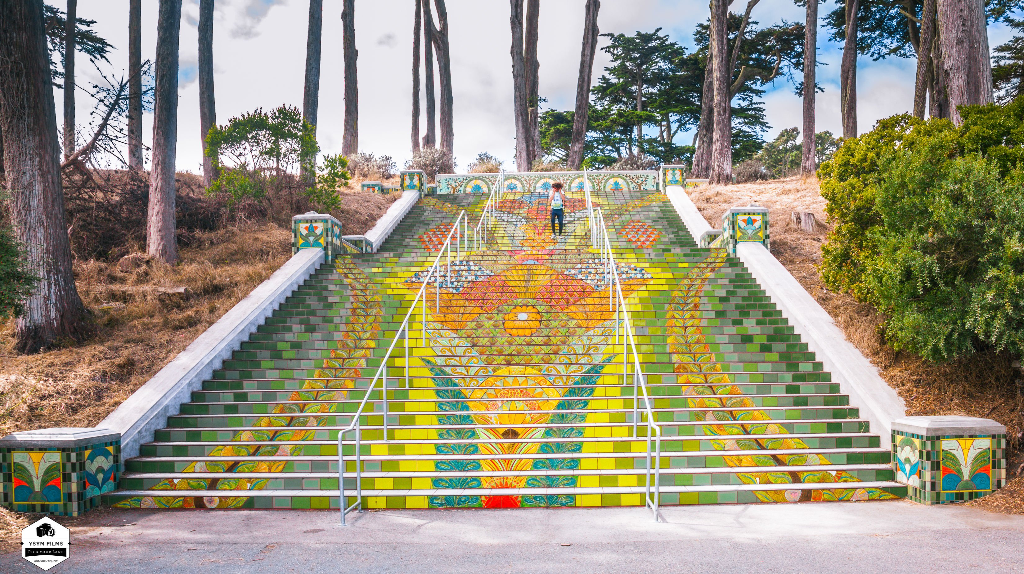 Post card... Lincoln Park Steps in San Francisco