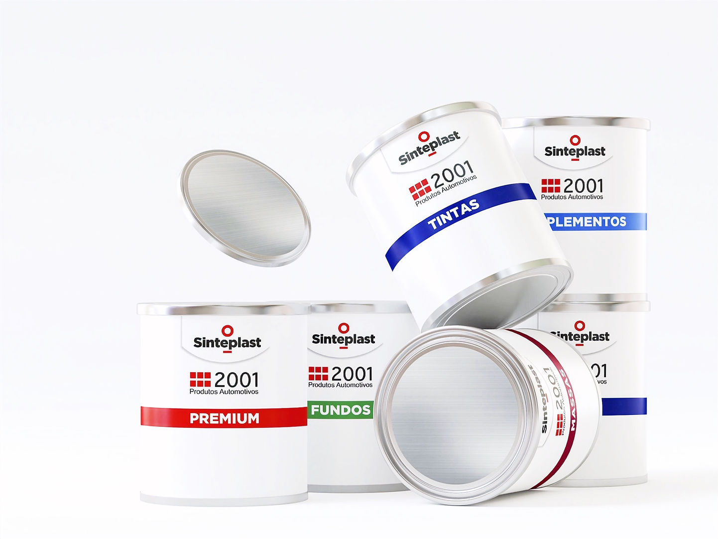 Foto do conjunto de produtos da 2001.