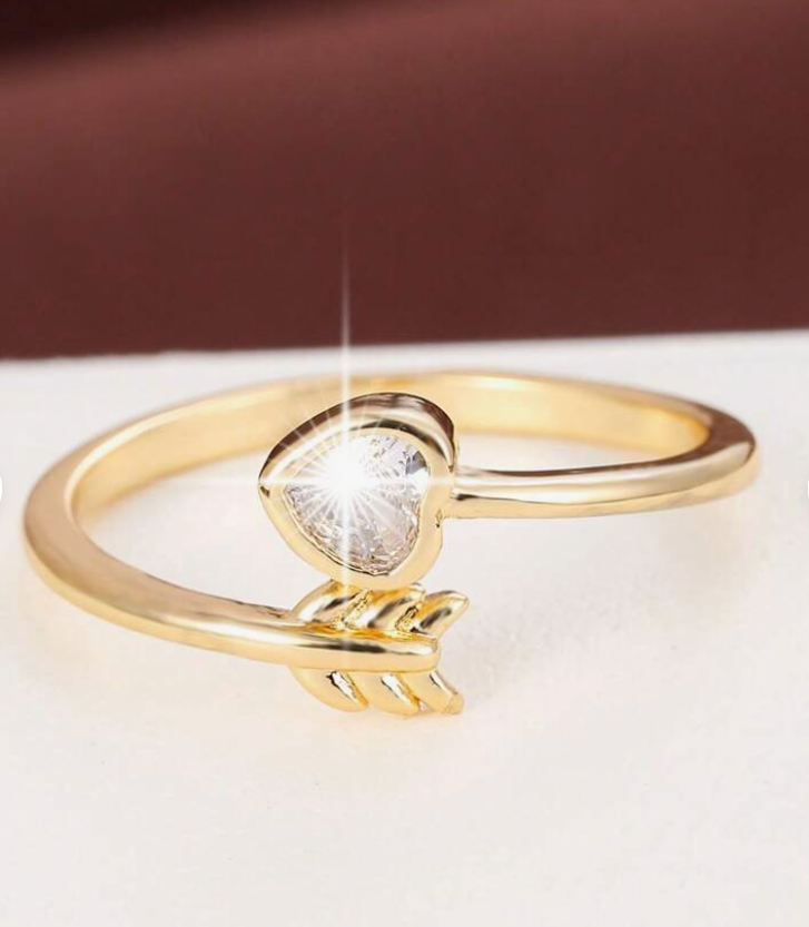 Thumbnail: Women Gold plated light Stylish Finger Ring