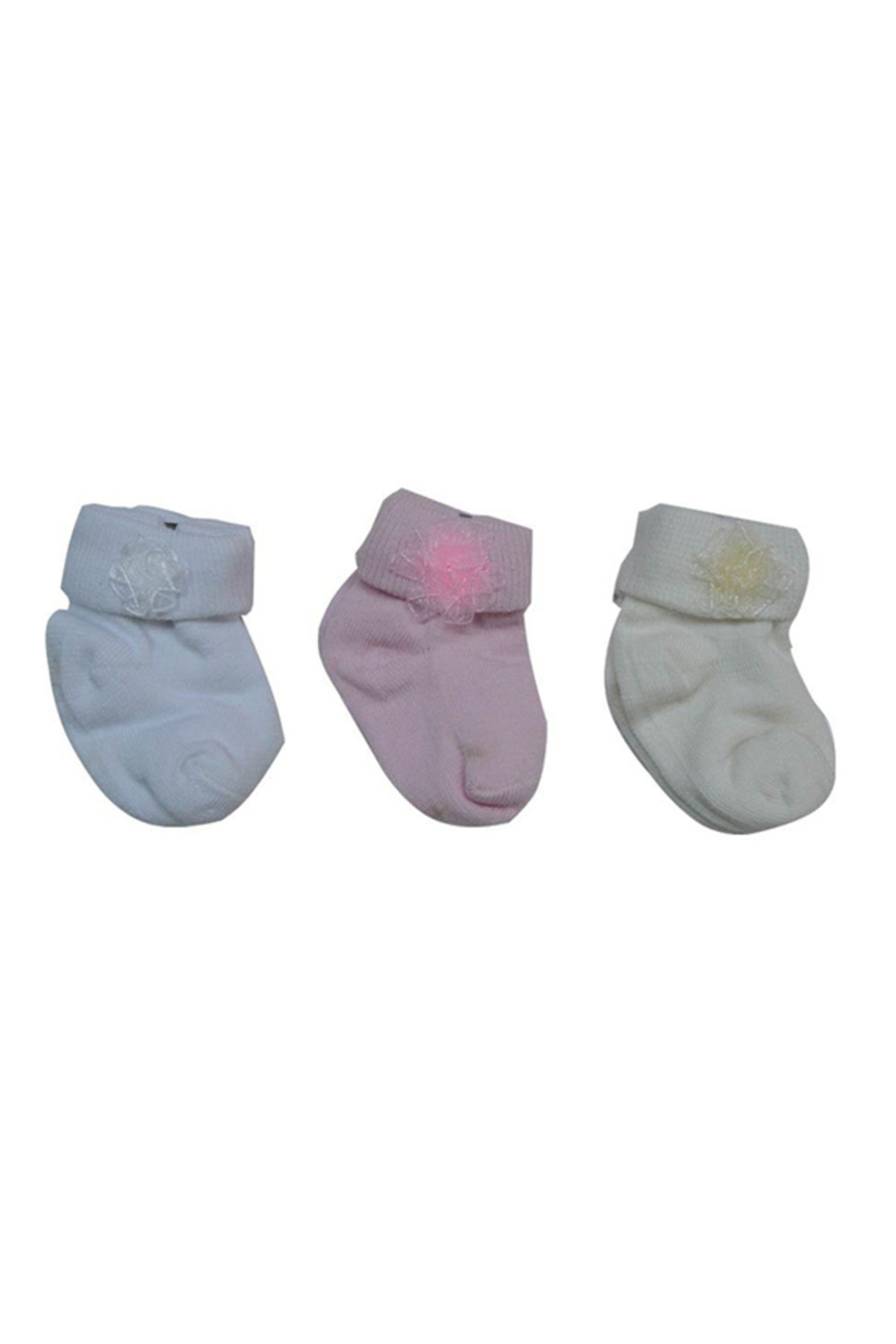 41362 Bebek Çorabı 3 Lü Pembe