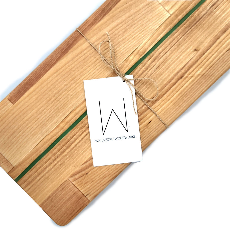 Thumbnail: Green Epoxy Inlay Charcuterie Board