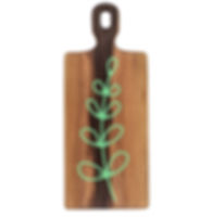 Green Epoxy Inlay Charcuterie Board