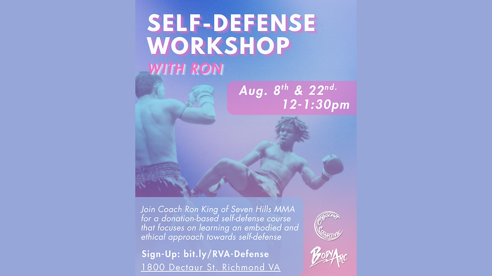 Donation Based Self-Defense Workshop