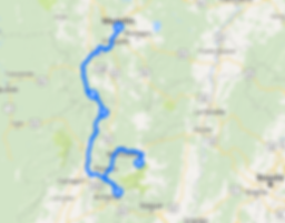 Road map Colombia