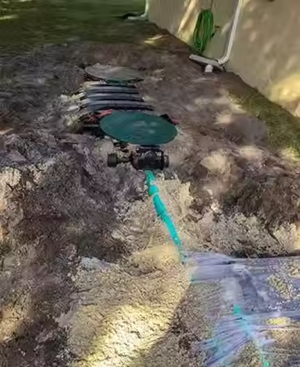 Full system replacement: Removing an old or failing septic tank and installing a new one