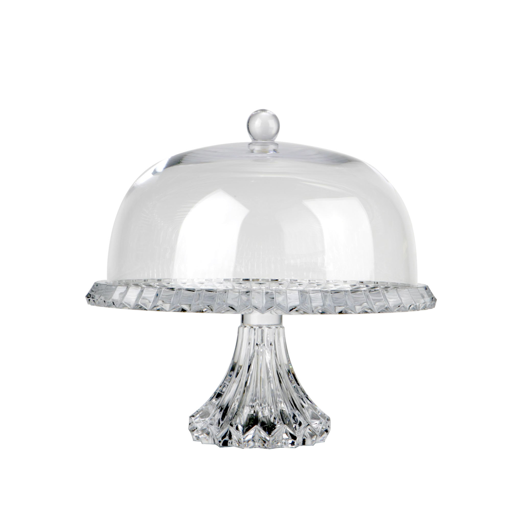 CAKE PLATTER CENTERPIECE WITH DOME 33CM, JEWEL