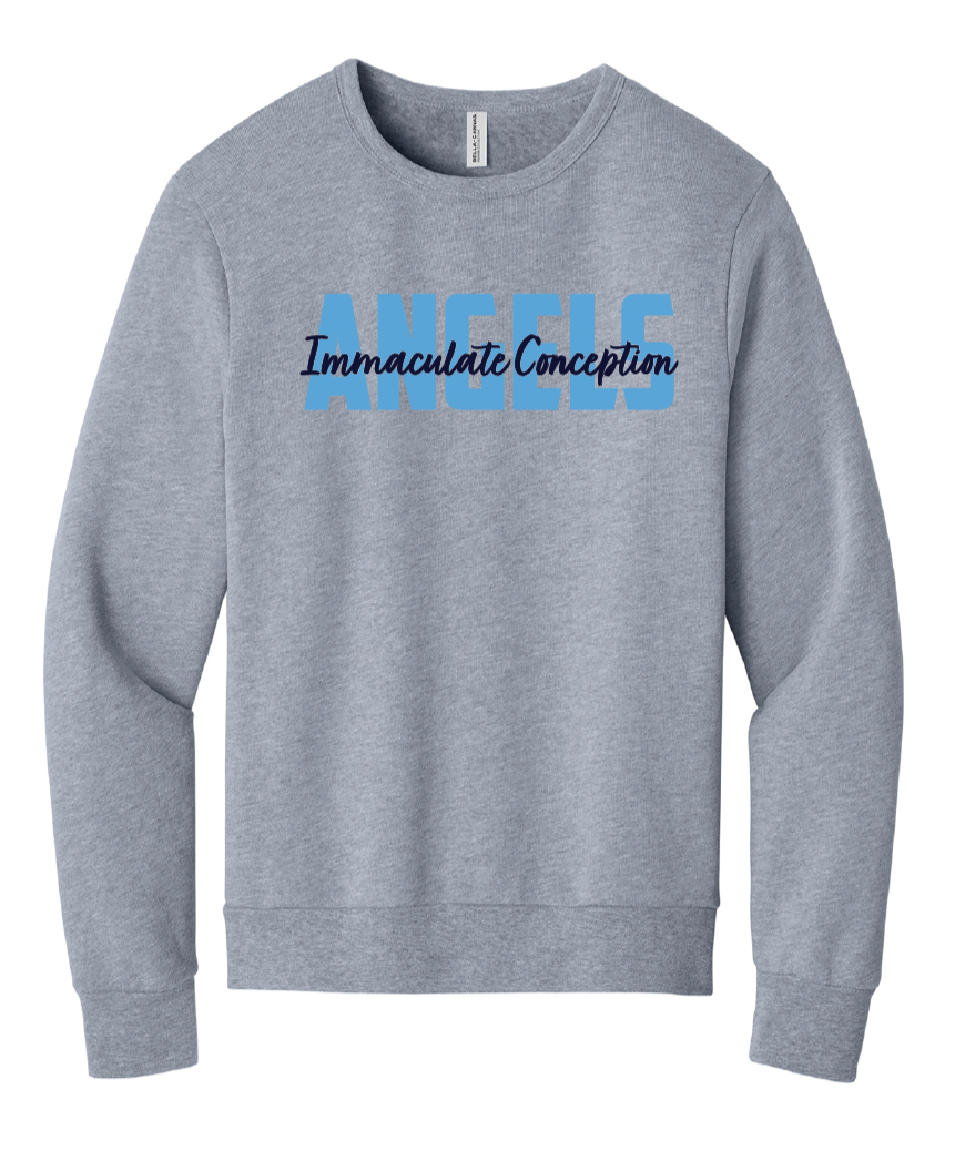 Cursive Angel Crew Neck- Adult sizes only