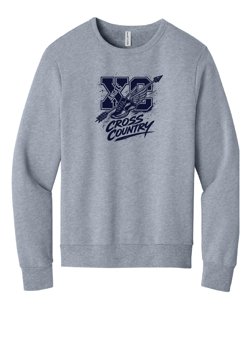 Cross country splatter Crew Neck- Adult sizes only