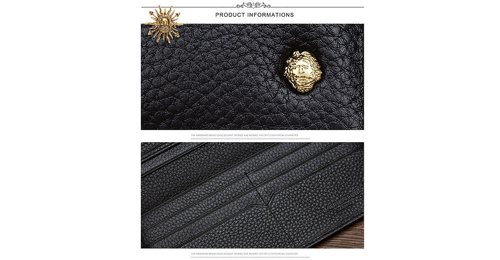 Küçük resim: uzun deri erkek cüzdan kartlık