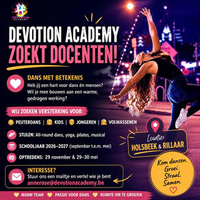 Devotion Academy zoekt docenten