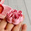 Thumbnail: Cutout Flower polymer clay cutter shown in hand, side view, lightweight 3D printed tool for precise clay cutting