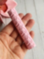 Close up compact 3D printed marine life texture roller tool for polymer clay and air-dry clay