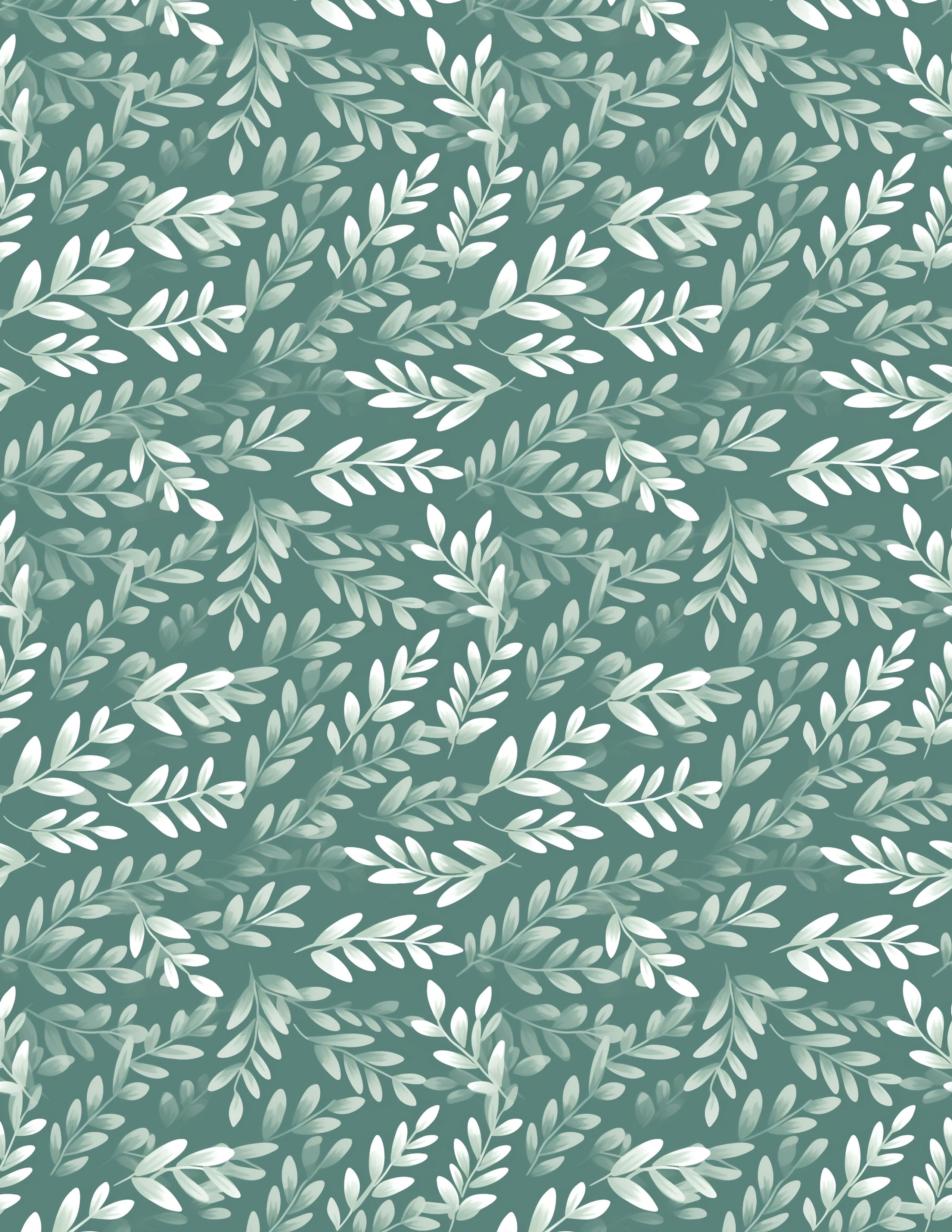 Sage Leaf Clay Transfer Paper #T189