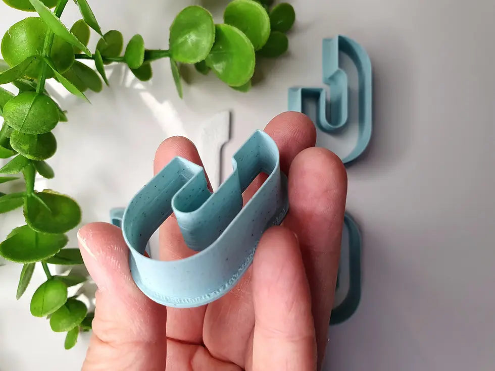 Thumbnail: Polymer Clay Cutter – Open Oval  | 3D Printed | SKU 0029