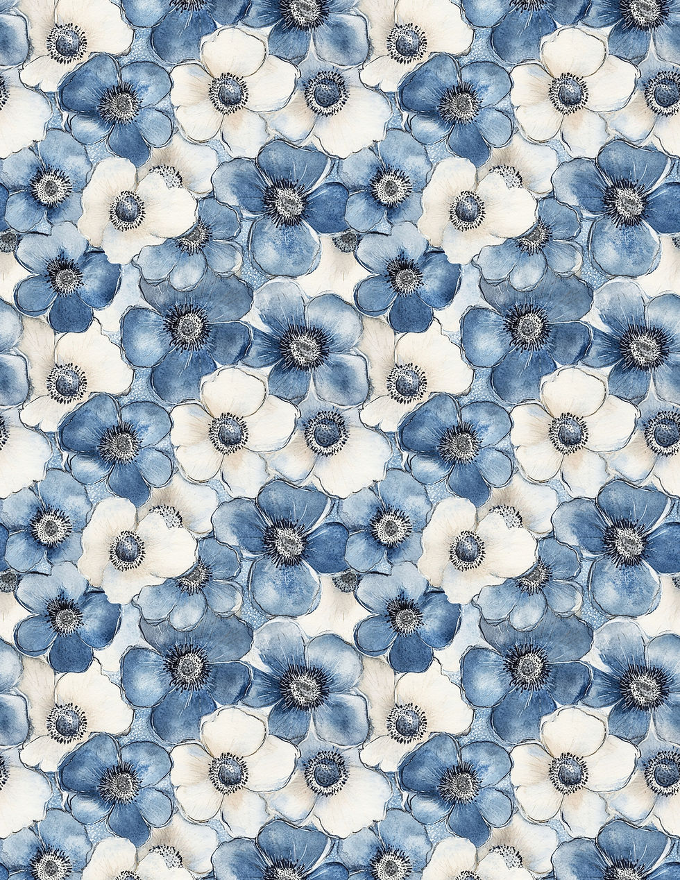 Floral Clay Transfer Paper #T185