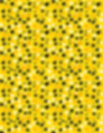 Water-soluble transfer paper with yellow Valentine's design for polymer clay