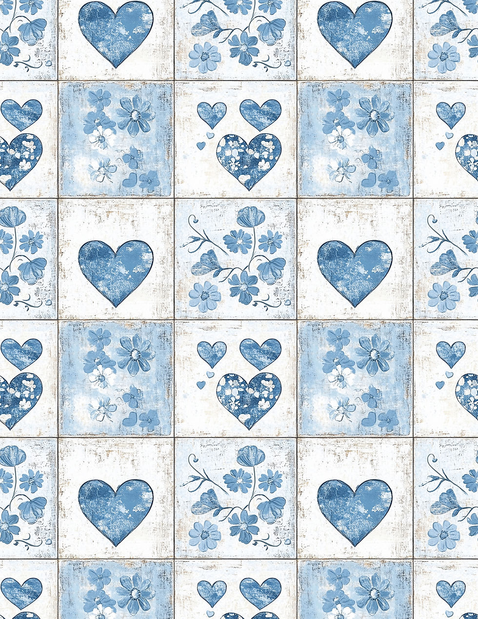 Boho Valentines Clay Transfer Paper #T182