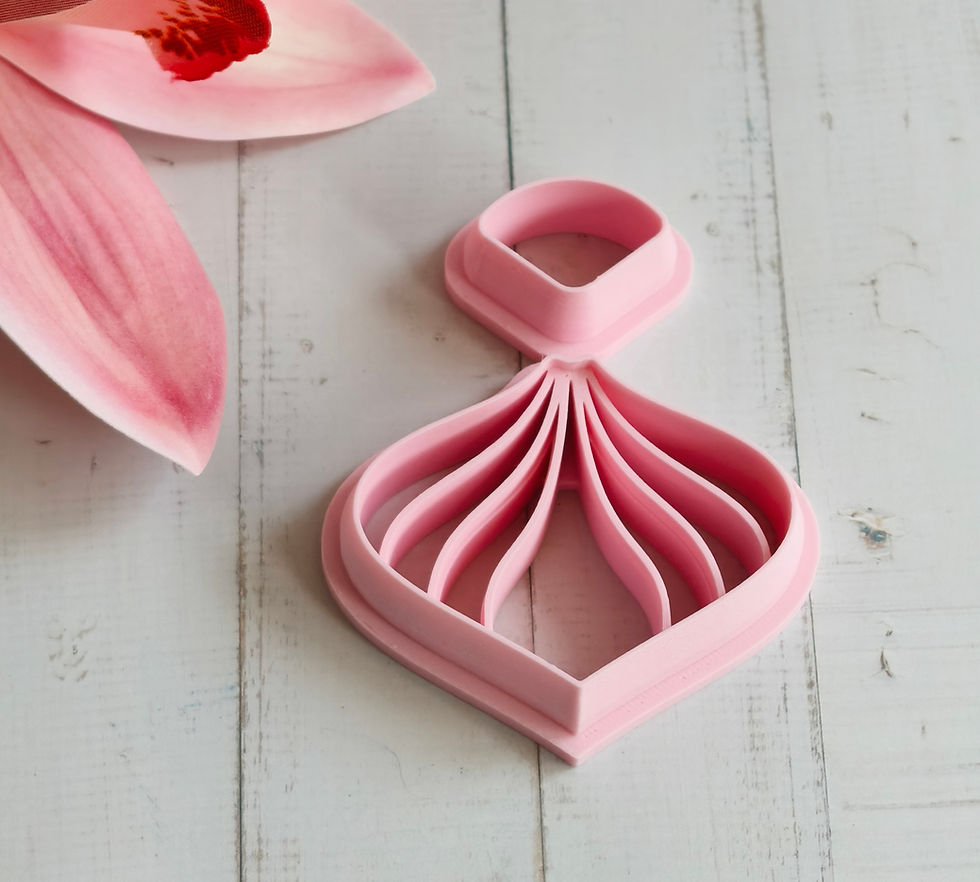 Thumbnail: Elipse polymer clay cutter, side view, lightweight 3D printed tool for precise clay cutting