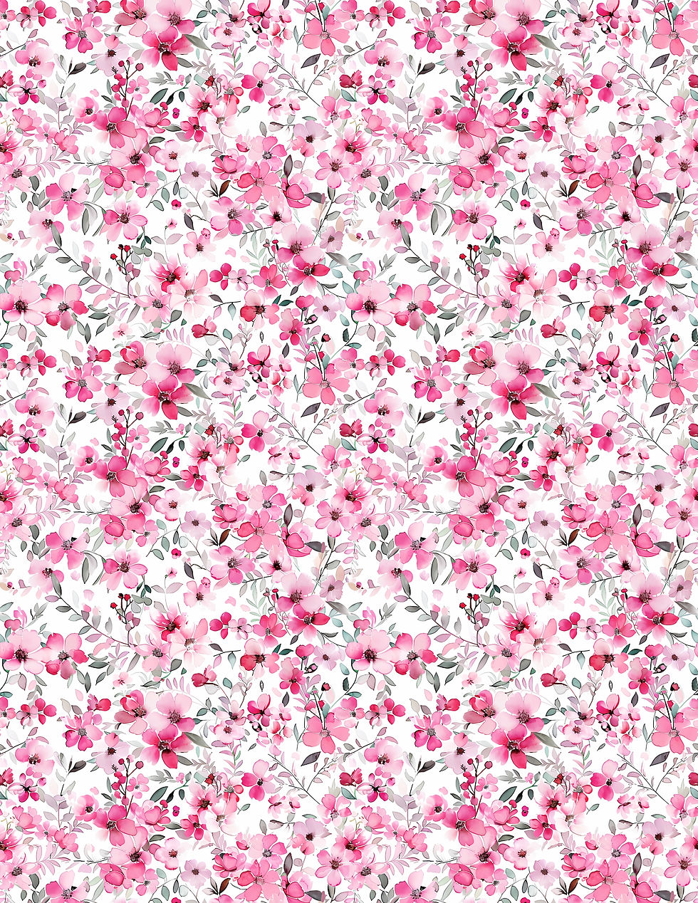 Thumbnail: Water-soluble transfer paper with floral design for polymer clay