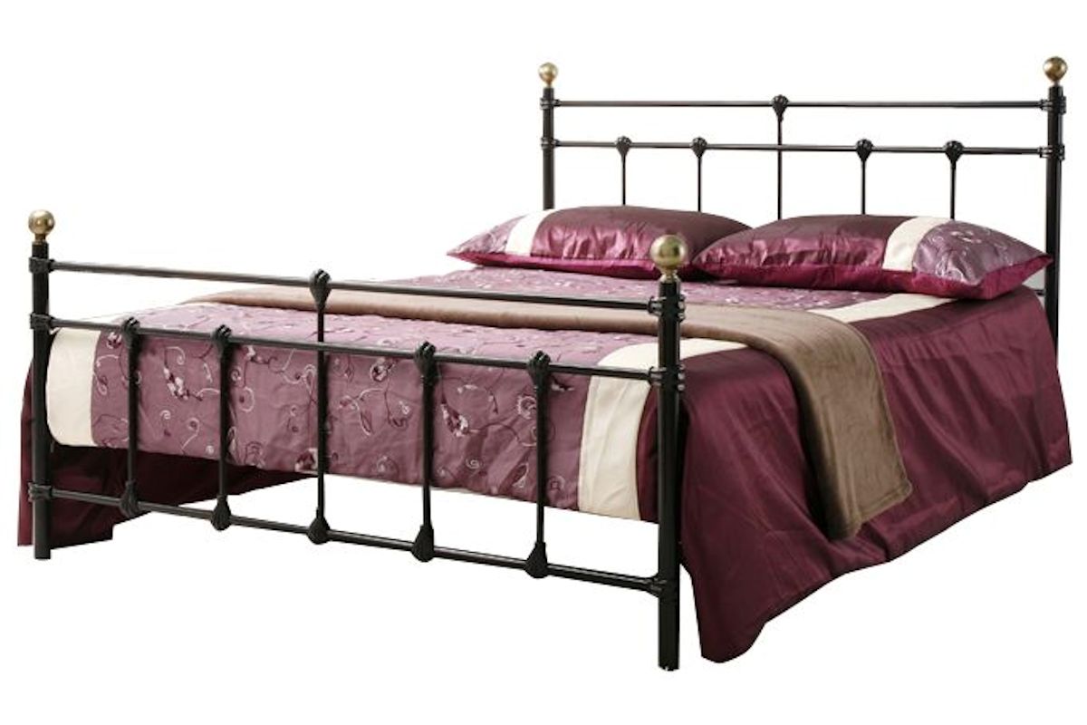 Traditional Vintage Style Metal Bed In Black Or Ivory 3FT, 4FT, 4FT6