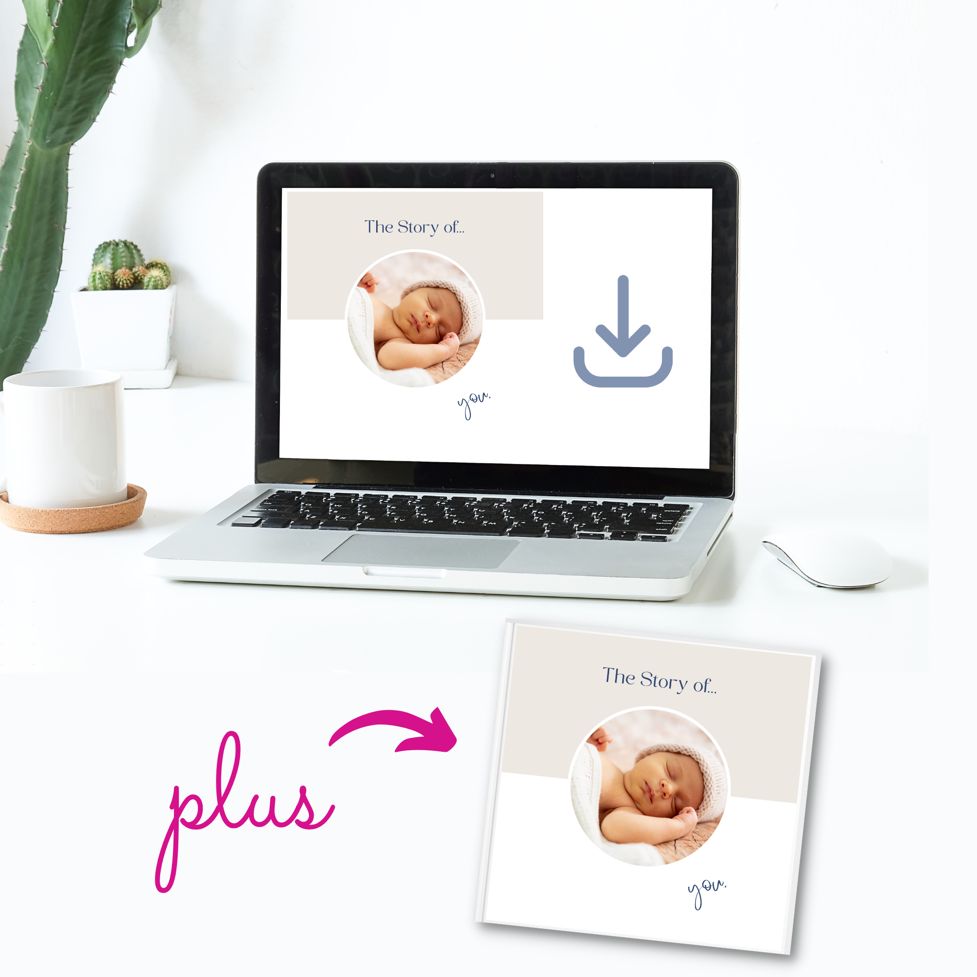 Adoption Story Template & Hardcover Book