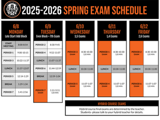 June 8th, 2026 Band & Colorguard Notes
