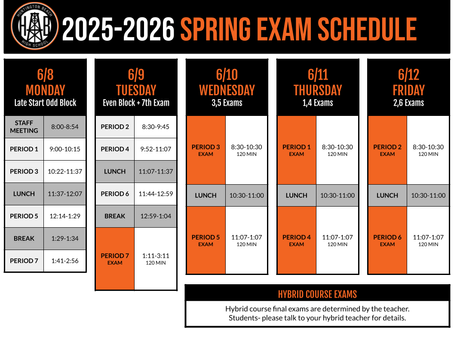 June 8th, 2026 Band & Colorguard Notes