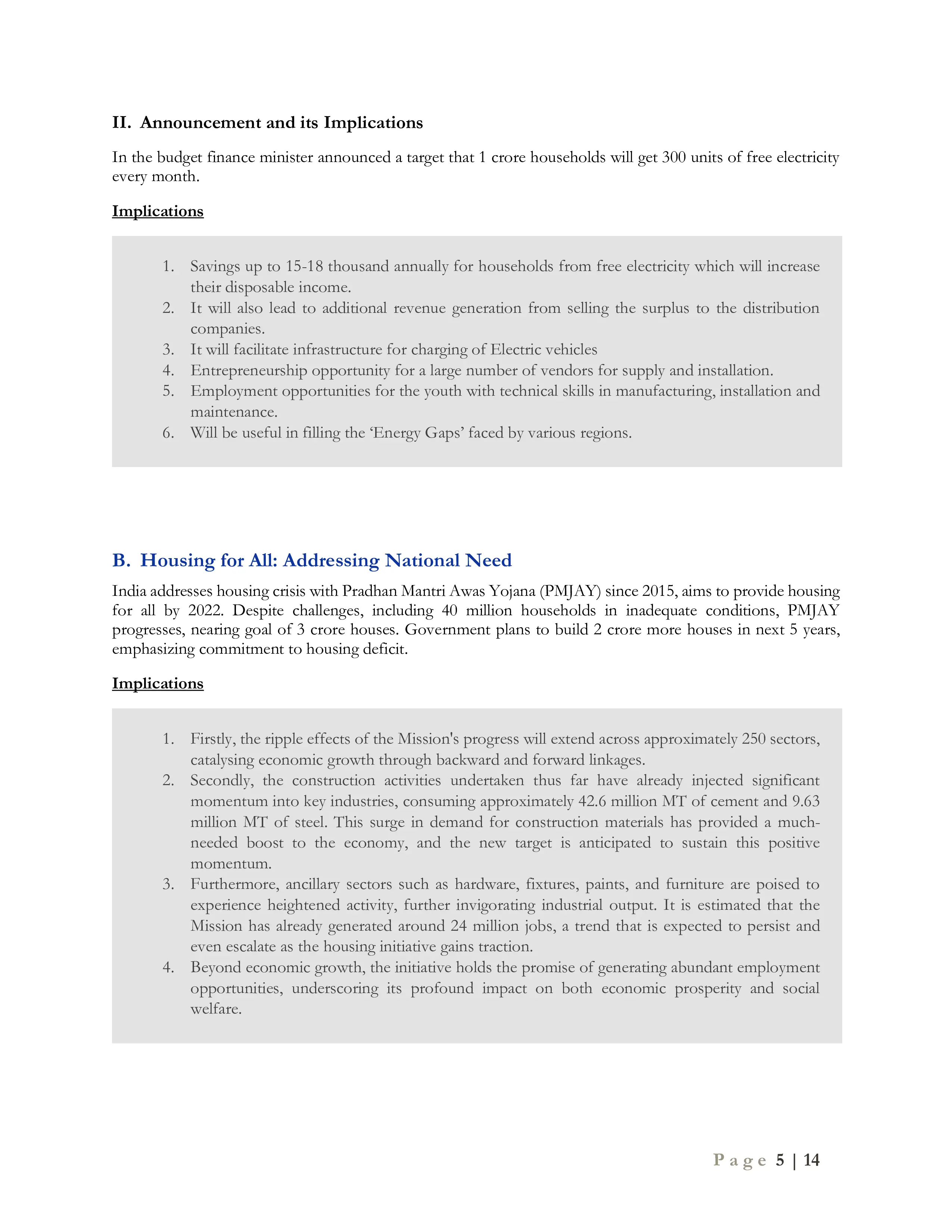 BUDGET 2024 & BEYOND