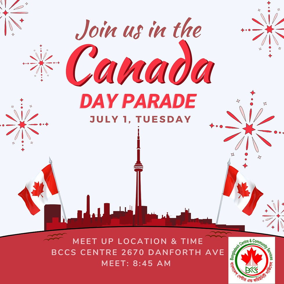Join us in the CANADA Day Parade