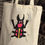 Thumbnail: Hand Painted Tote-bag - besouro preto, mangangá