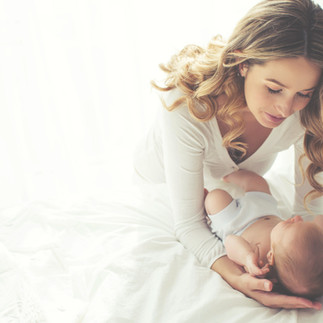A mum and a baby